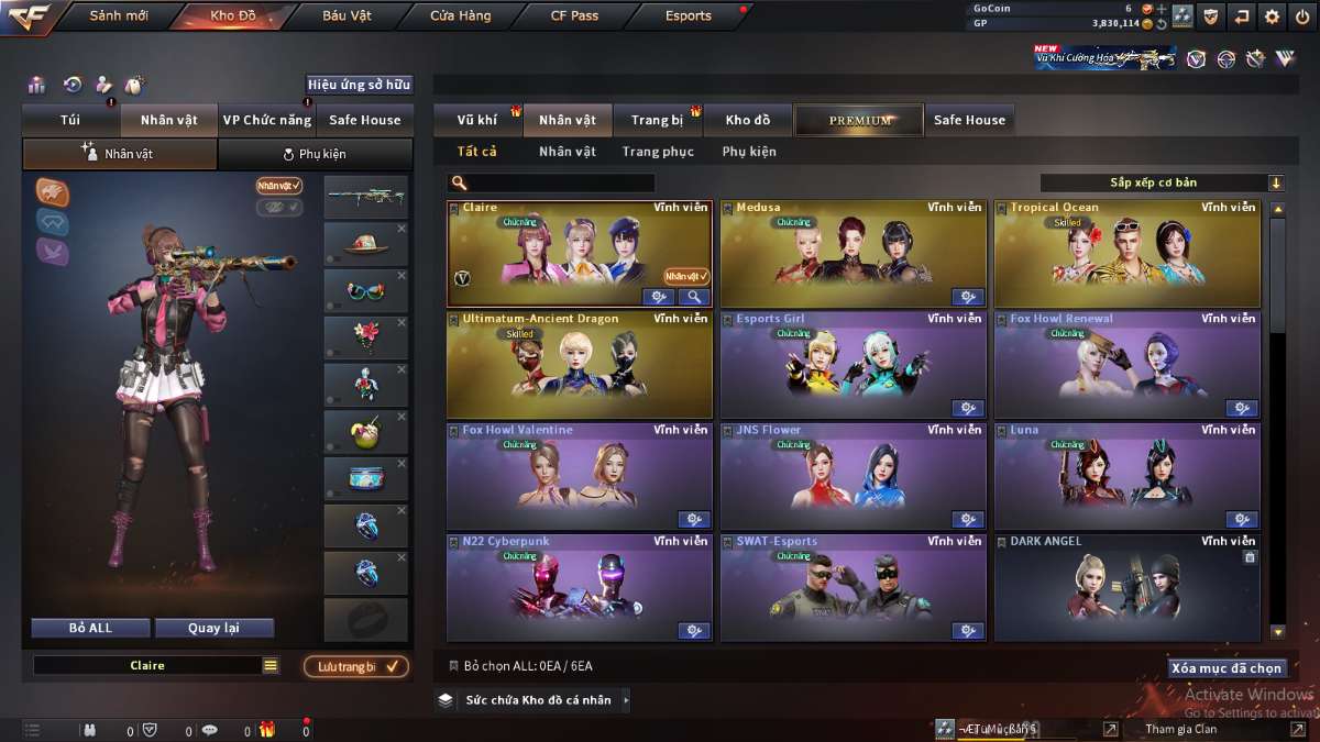 shop acc cf uy tin gia re